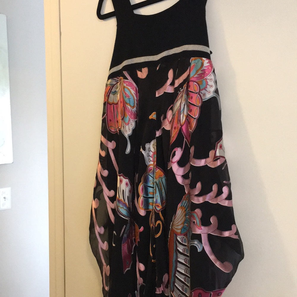 Beautiful Knit and silky loose banded Dress Sz S - Picture 6 of 7
